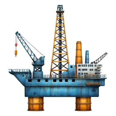 Oil rig sticker