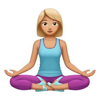 The woman who just woke up is stretching lazily sticker