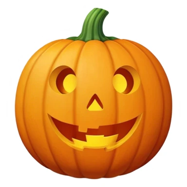A cute pumpkin holding a  sticker