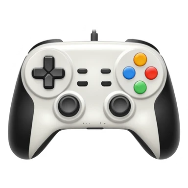 white video game controller sticker