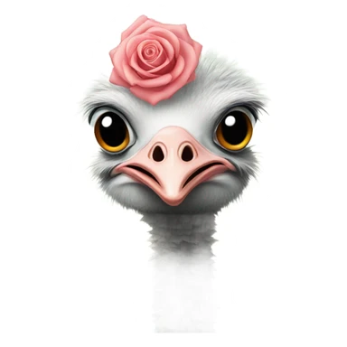 Ostriche with rose sticker