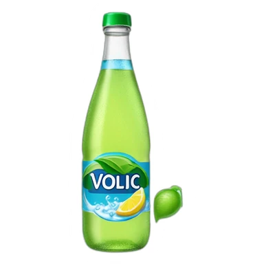 Bouteille d'eau volvic sticker