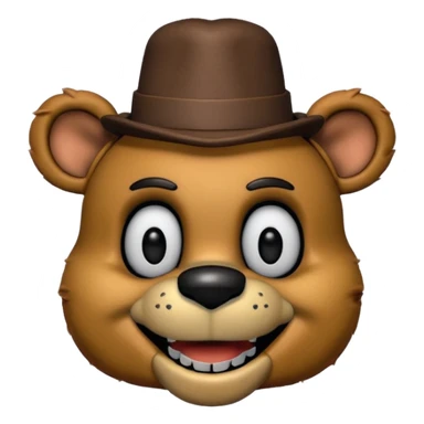 Freddy Fazbear (small hat) from Five Nights At Freddy's Movie sticker