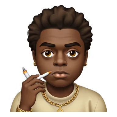 kodak black smoking sticker