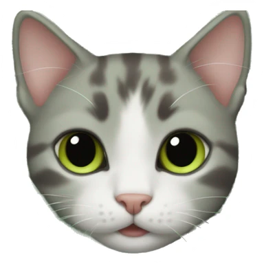 Kitten in a sage green blanket sticker