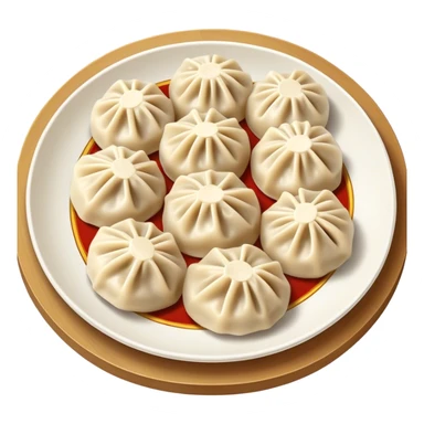 buuz Mongolian steamed dumpling  sticker