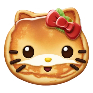 Hello kitty pancake sticker