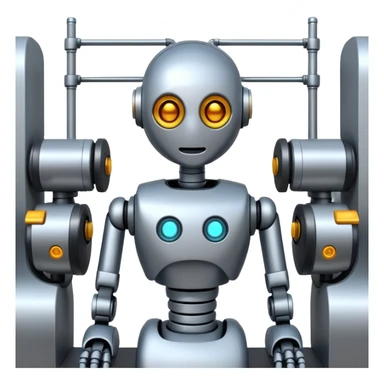emoji about smartfactory with robot sticker