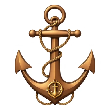 Anchor ambersand  sticker