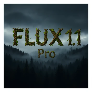 recreate this image but make more readable, remove 1.1 and add pro, text should be made from leaves and sticks sticker