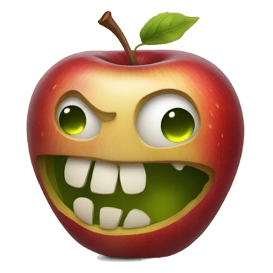rotten apple sticker