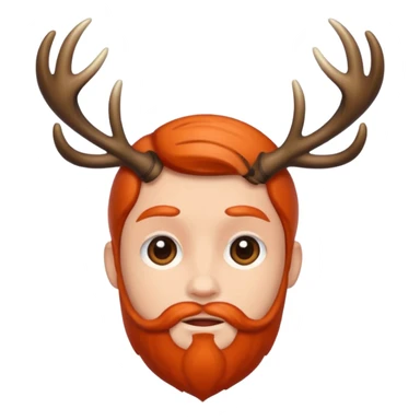 people with antlers sticker