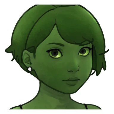 Chica con pelo un poco curto no es morena y guapa  sticker