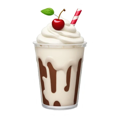 Milkshake with cherry on top sticker