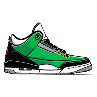 Air Jordan 3 Pine Green sneaker sticker