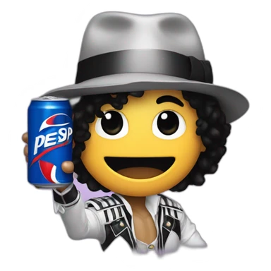 Michael Jackson tomando pepsi sticker