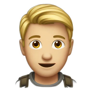 a short hai r sticker