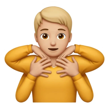 emoji with hands over necks in a chokehold  sticker