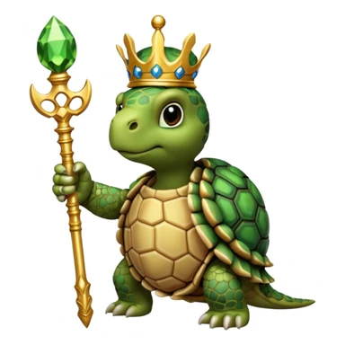 royal tortiose with scepter sticker
