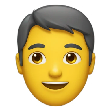 Un jugete amarillo humano con un con un gracpac sticker