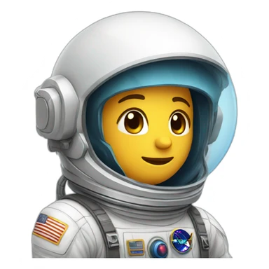Chat astronaute sticker