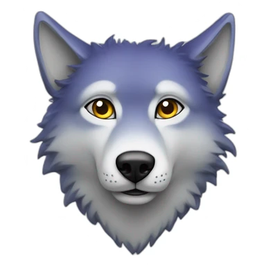 loup dans l'espace sticker