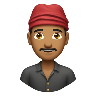 Nepal man wth a Dhaka topi  sticker