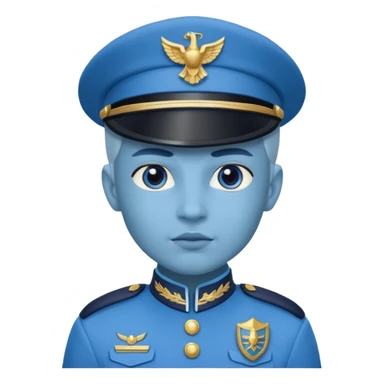 blue uniformed guardian sticker