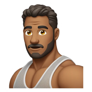 muscle-man-with-mesh-tight-shirt sticker