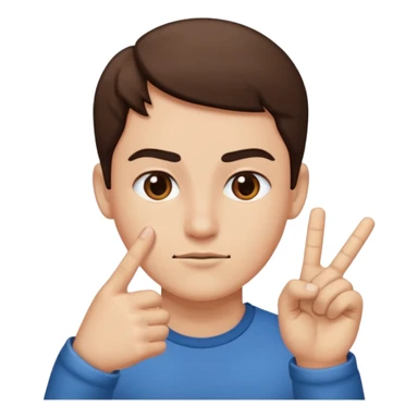 Side eye flipping someone off sticker