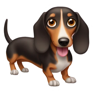 weenie dog sticker