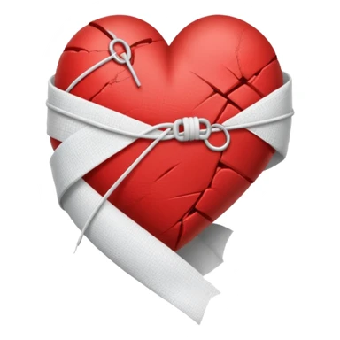 Bandaged heart  sticker
