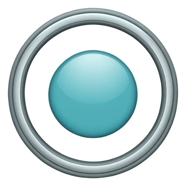 marca de verificación  un "check"  dentro de un círculo de color cian o turquesa, con un borde gris claro. sticker