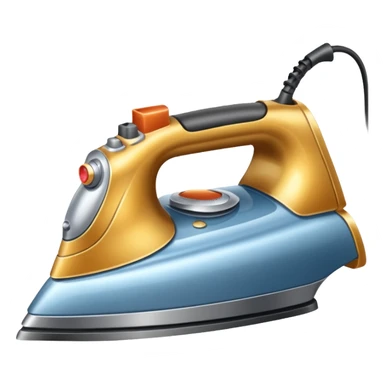 an iron for ironing clothes sticker