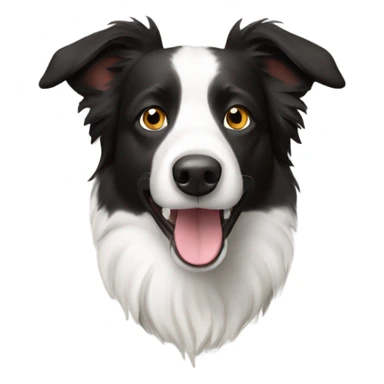 short border collie dog sticker
