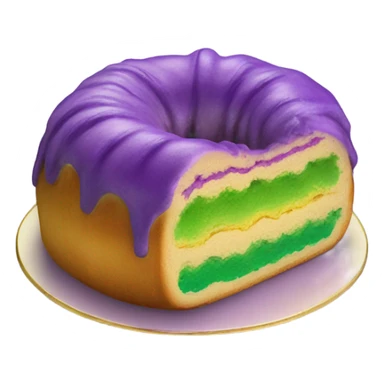 King cake sticker