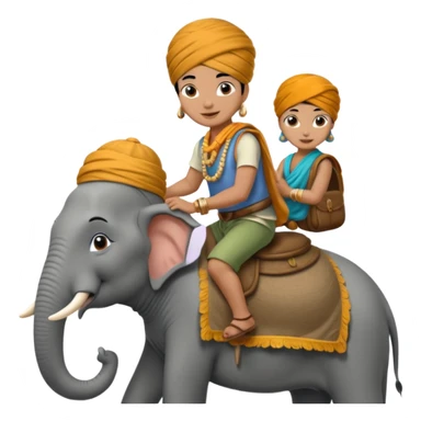  Rider on elephant sticker