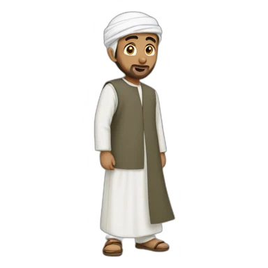 Muslim guy actions sticker