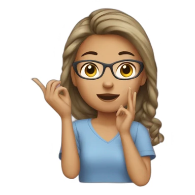 girl vlogging sticker