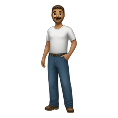 Pantalon large sticker