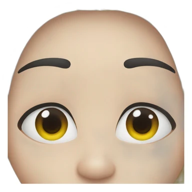 Yeux plissés sticker