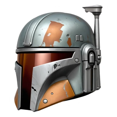 Mandalorian helmet sticker