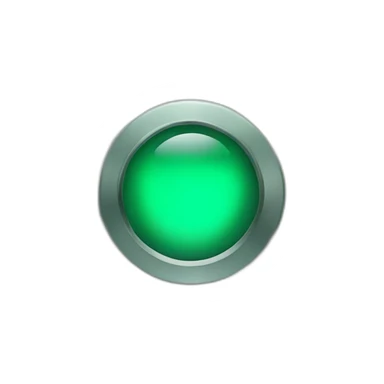 metal case, green emerald sticker