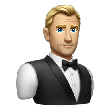 James Bond dans un casino sticker