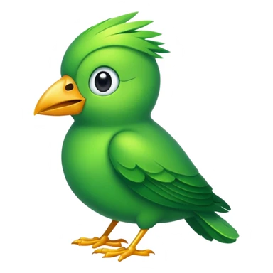 green bird sticker