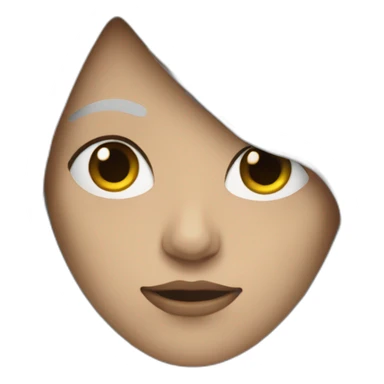 Broken human looking android sticker