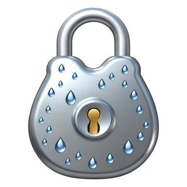 LOCK(WATERDROP SHAPED ）
 sticker