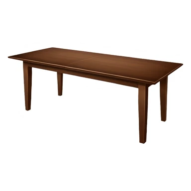 Long rectangular Wooden dining table sticker