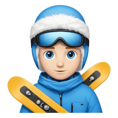 Snowboarder Arctic Fox sticker