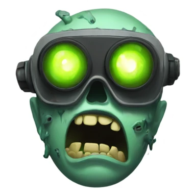Zombie with night vision goggles sticker